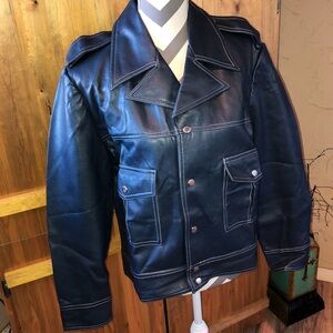 💥RARE Find • Vintage VENTURE Vinyl-Leather Jacket